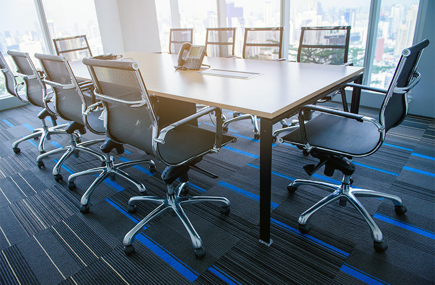 chairs in a conference room